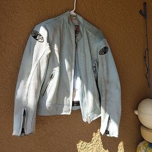 Womens armoured motorcycle jacket when rain liner